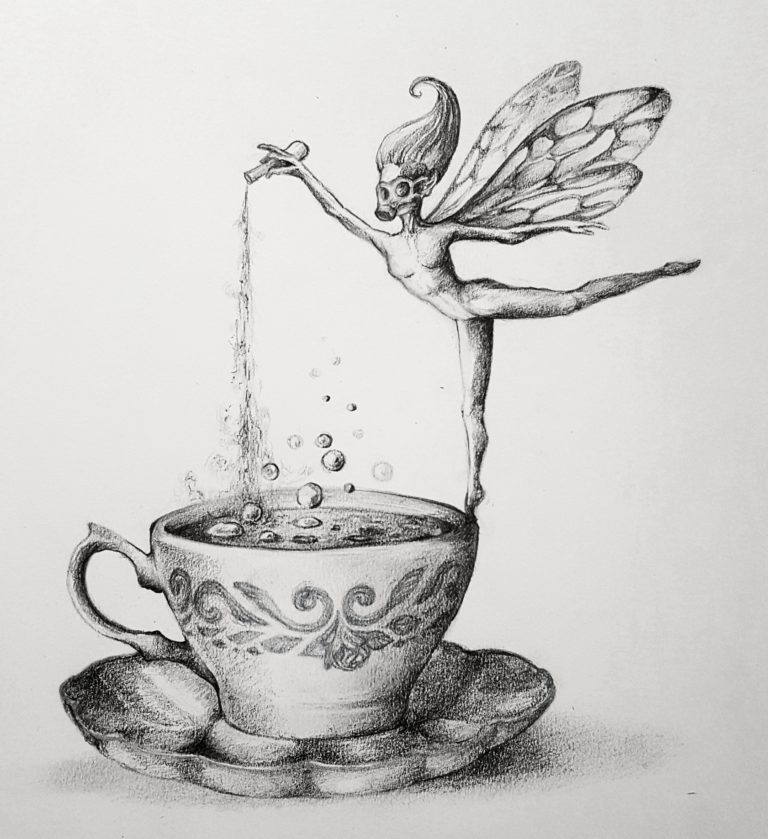 Toxic Fairy Dust - Graphite pencil on paper 